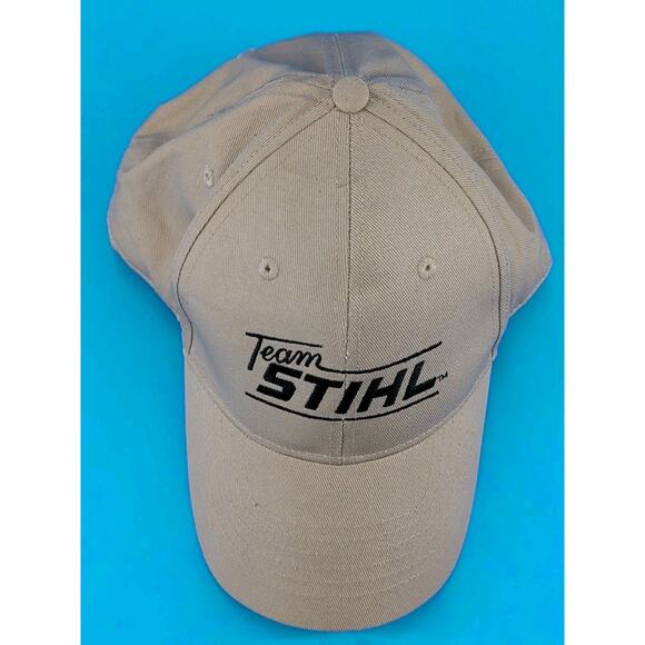 Team STIHL Hat Cap Strap Back Tan STIHL Outfitters Apparel Chainsaws Tools - Picture 5 of 8